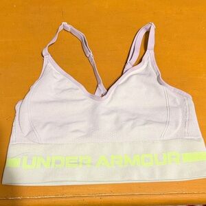 Under Armour Women's Light Green Neon Yellow Sports Bra